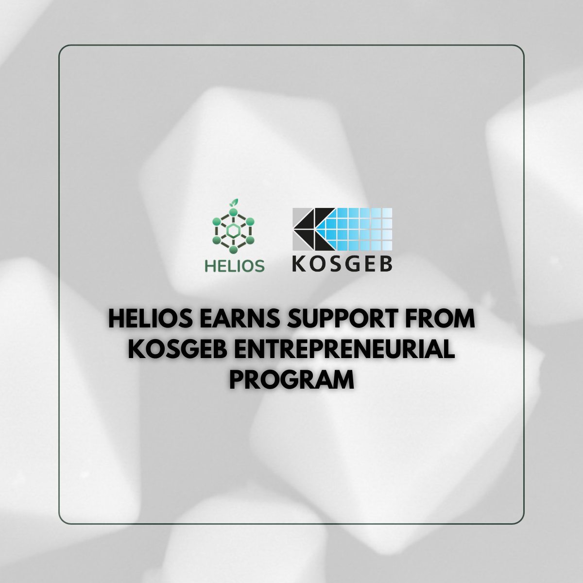 HELIOS team on stage