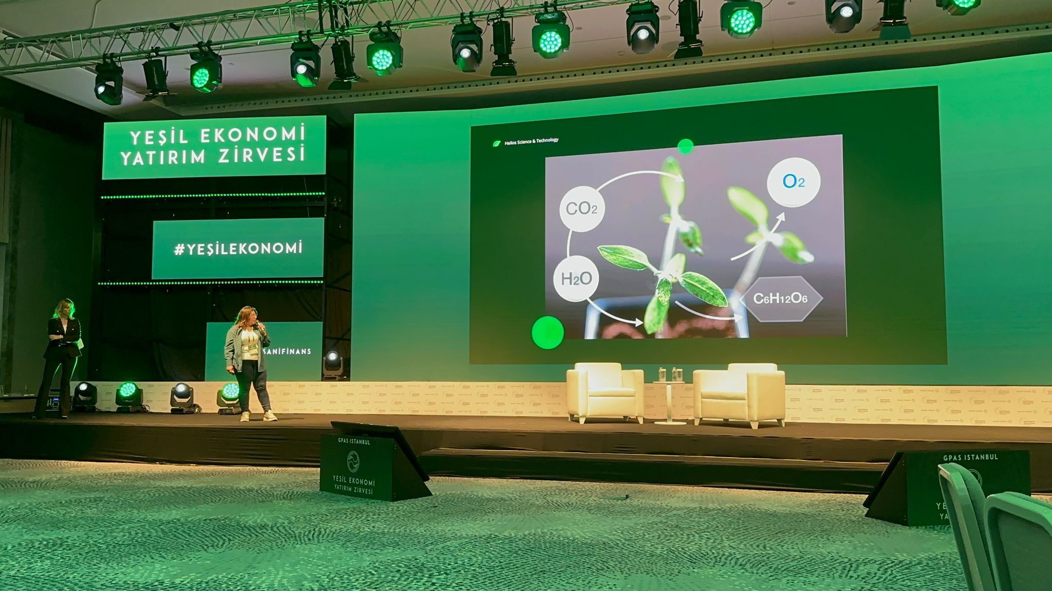 Wooden sign Climate Plan Focus